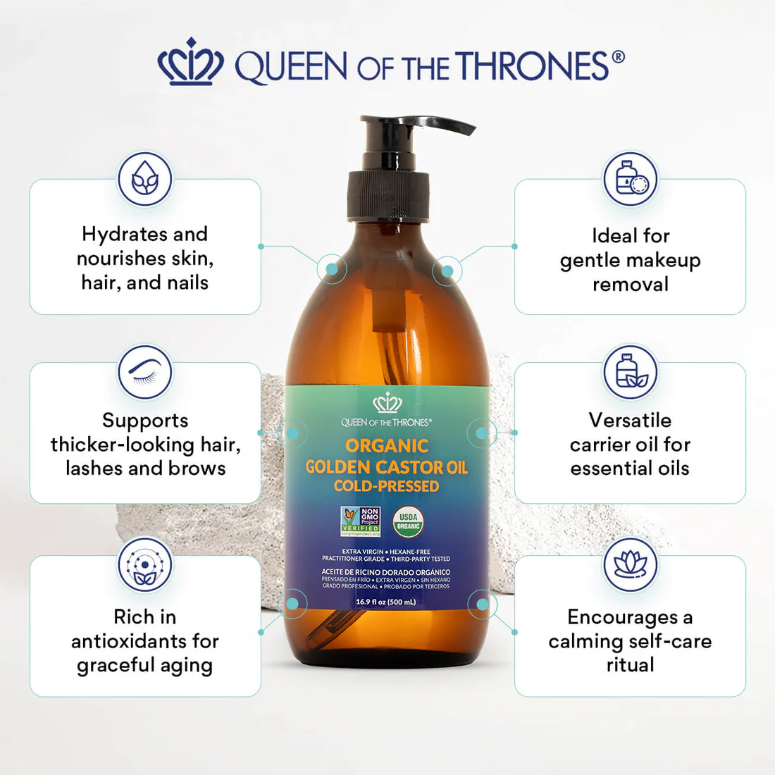 USDA Organic Golden Castor Oil